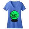 Women's Perfect Blend ® CVC V Neck Tee Thumbnail