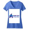 Women's Perfect Blend ® CVC V Neck Tee Thumbnail