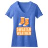 Women's Perfect Blend ® CVC V Neck Tee Thumbnail