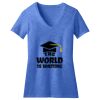 Women's Perfect Blend ® CVC V Neck Tee Thumbnail